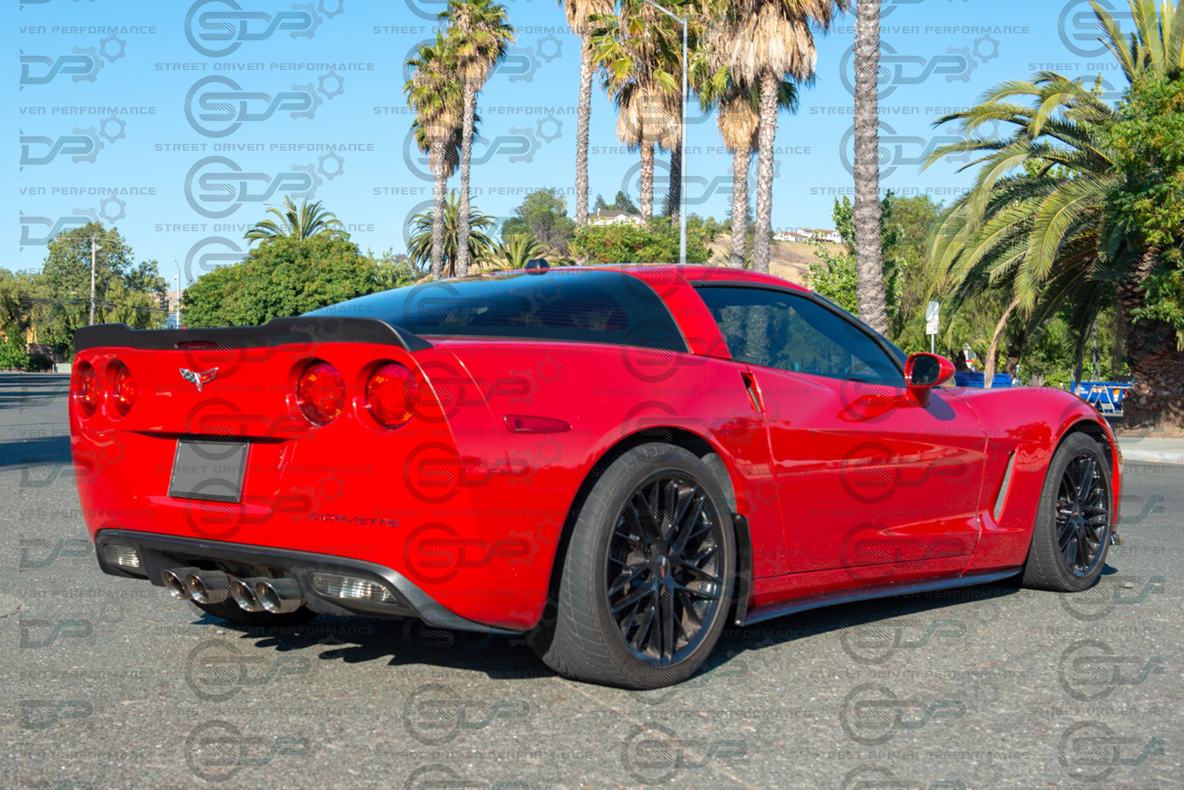 2005-2013 C6 Corvette - Base Model - ZR1 Conversion Side Skirts / Rocker Panels / Ground Effects with Mud Flaps